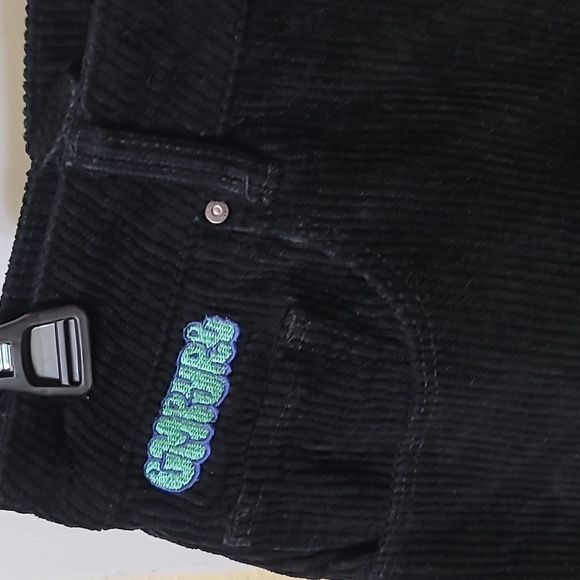 Empyre tori corduroy pants womens baggy y2k logo 90's relaxed fit cotton b31 - Picture 4 of 8